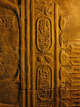 Fotos Hyroglyphen im Horustempel
