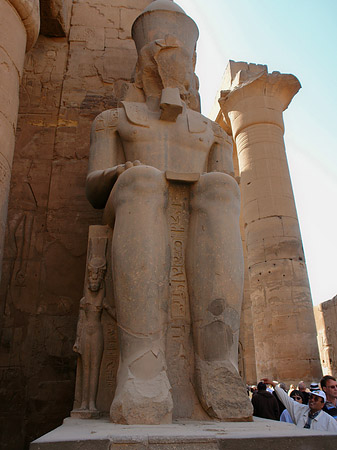 Fotos Statuen am Luxor Tempel