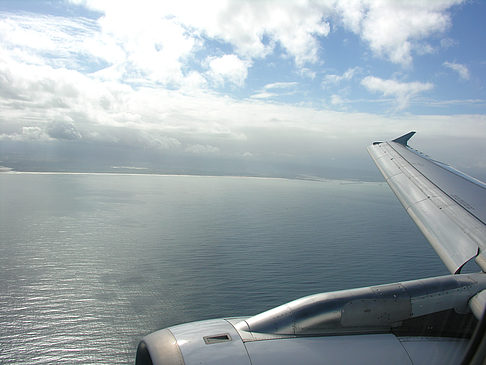 Foto Das Meer vom Flugzeug aus
