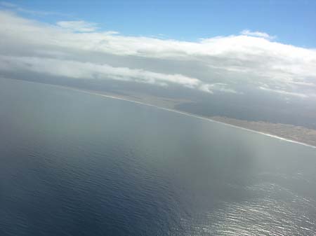 Das Meer vom Flugzeug aus