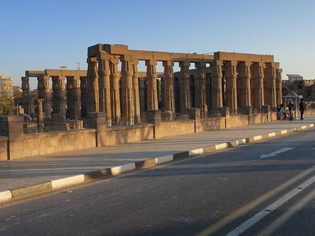 Fotos Luxor Tempel bei Sonnenuntergang