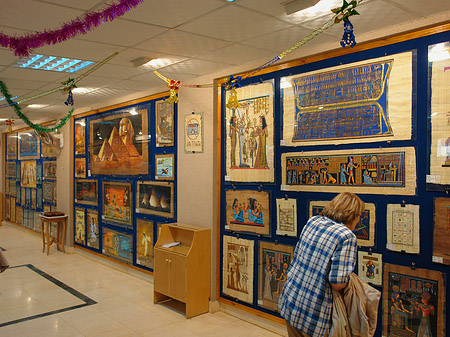 Fotos Herstellung von Papyrus