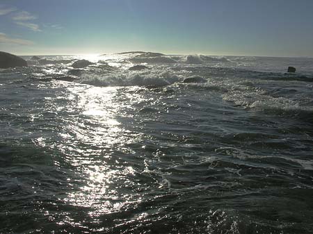 Fotos Blick vom Strand auf das Meer