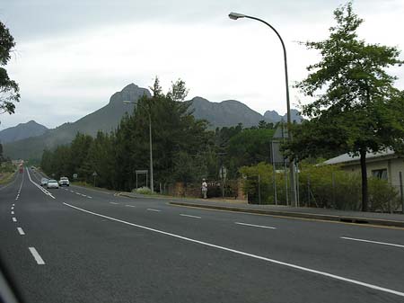 Foto Straßen zwischen Stellenbosch und Kapstadt